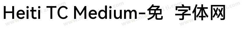 Heiti TC Medium字体转换